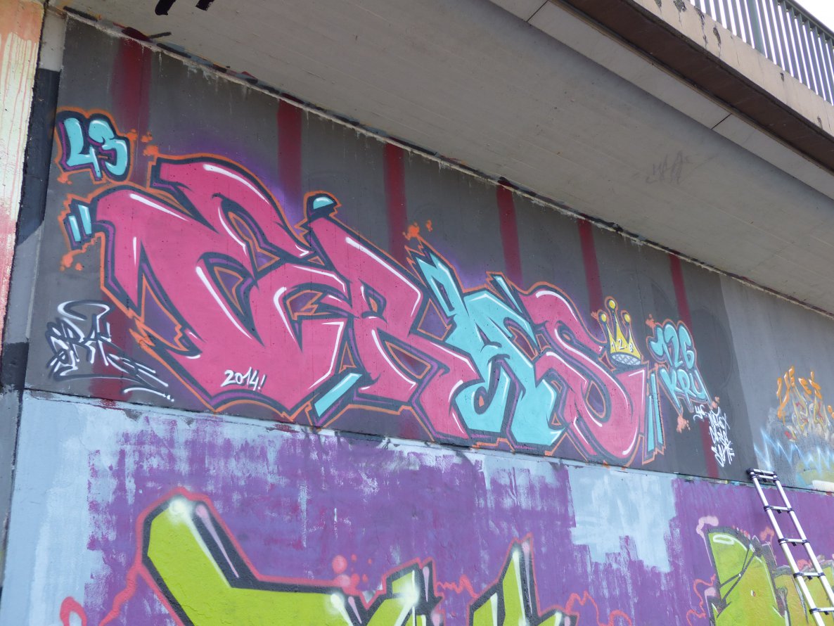 Graffiti Wall in Saarbrücken - Photo by ERAS43 - ERAS (2014)