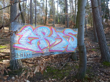 Graffiti Wall - Photo by ERAS43 - ERAS, 43, Stretchfolie (2014)