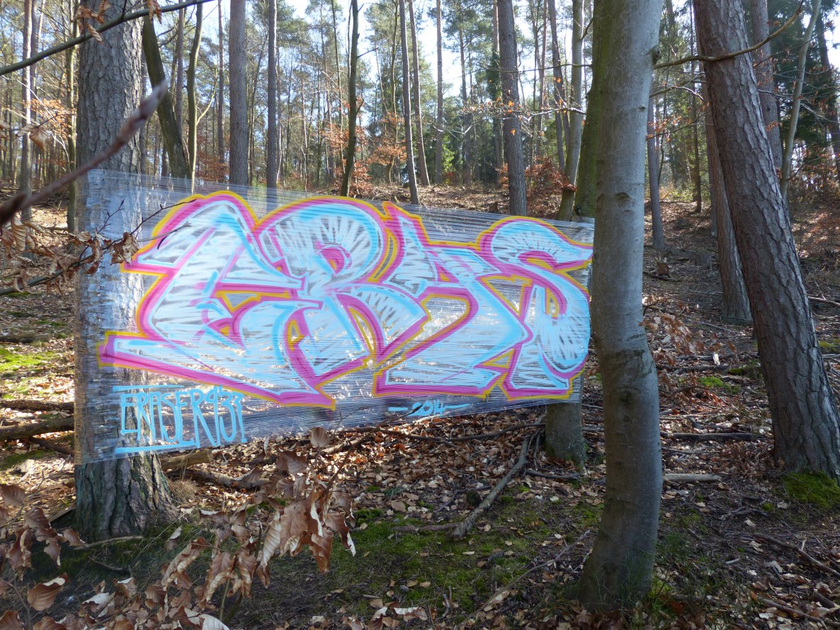 Graffiti Wall - Photo by ERAS43 - ERAS, 43, Stretchfolie (2014)