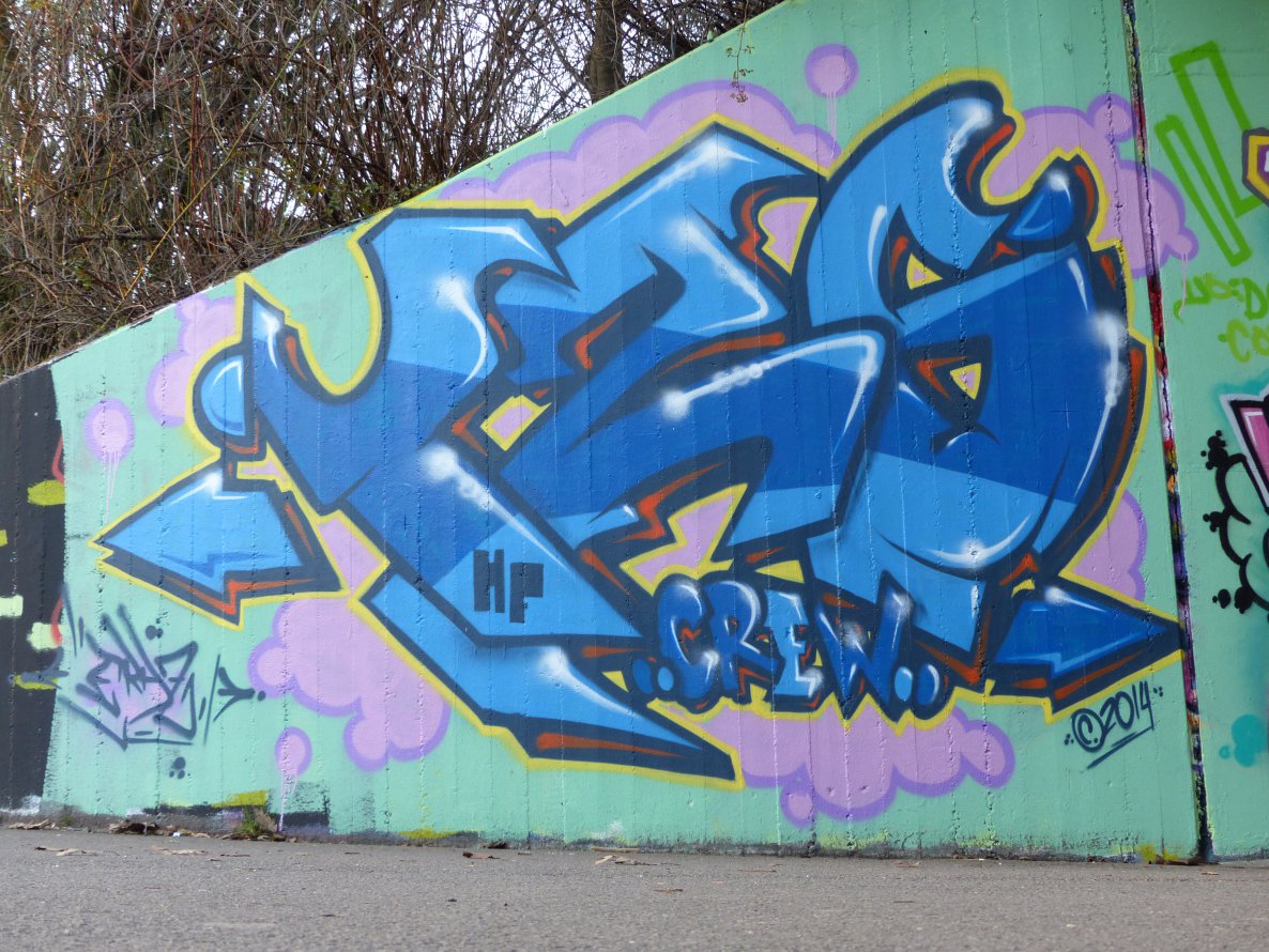 Graffiti Wall - Photo by ERAS43 - 126, CREW, ERAS (2014)
