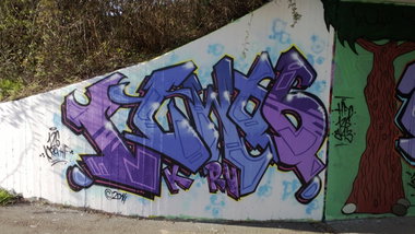 Graffiti Wall - Photo by ERAS43 - 126, KRU, 1 (2014)