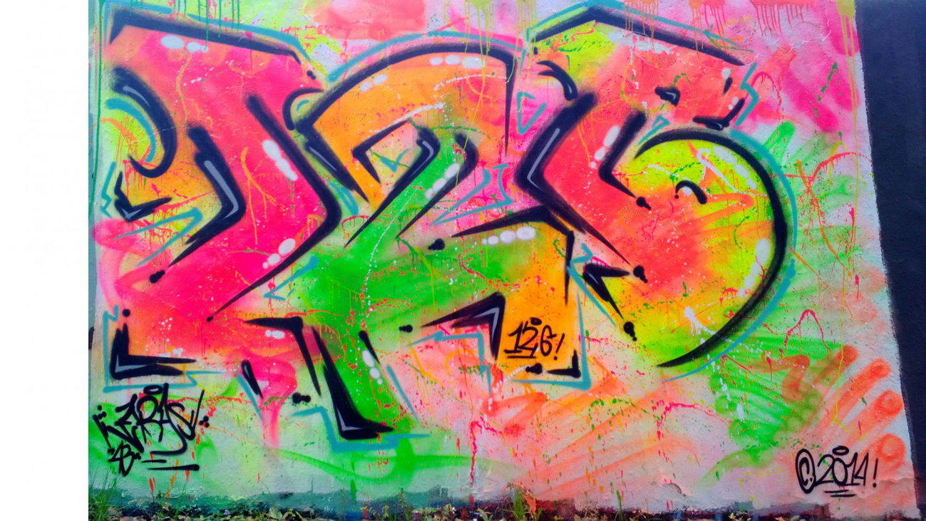 Graffiti Wall in Homburg - Photo by ERAS43 - 126, CREW (2014)