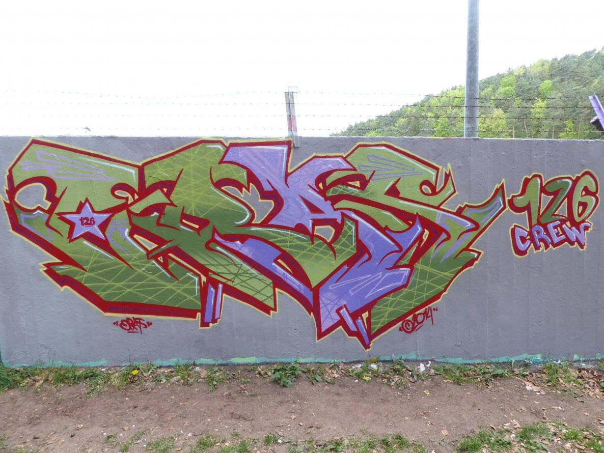 Graffiti Wall - Photo by ERAS43 - ERAS43, 126CREW (2014)