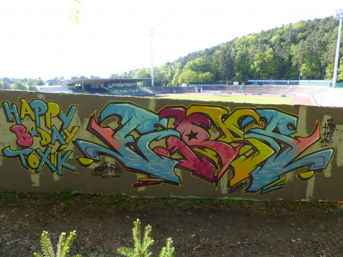Graffiti Wall in Homburg - Photo by ERAS43 - ERAS, 126CREW (2014)