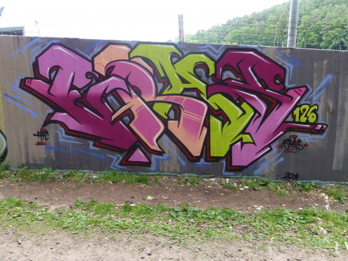 Graffiti Wall in Homburg - Photo by ERAS43 - ERAS, 43, 126 (2014)
