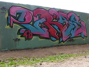 Graffiti Wall in Homburg - Photo by ERAS43 - ERAS, 126, HFC (2014)