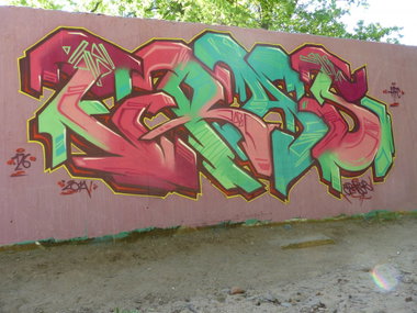 Graffiti Wall in Homburg - Photo by ERAS43 - ERAS, 126, E43 (2014)