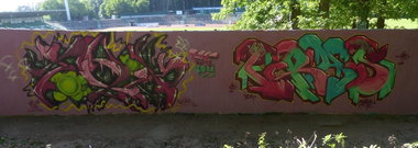 Graffiti Wall in Homburg - Photo by ERAS43 - TOXIK, ERAS, 126 (2014)
