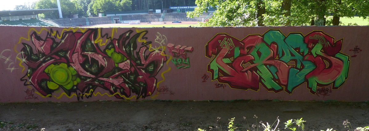 Graffiti Wall in Homburg - Photo by ERAS43 - TOXIK, ERAS, 126 (2014)