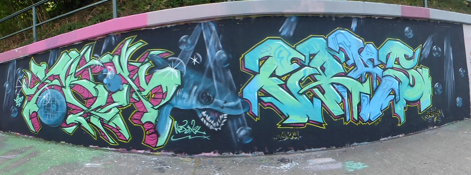 Graffiti Wall in Saarbrücken - Photo by ERAS43 - TOXIK, ERAS, 126 (2014)