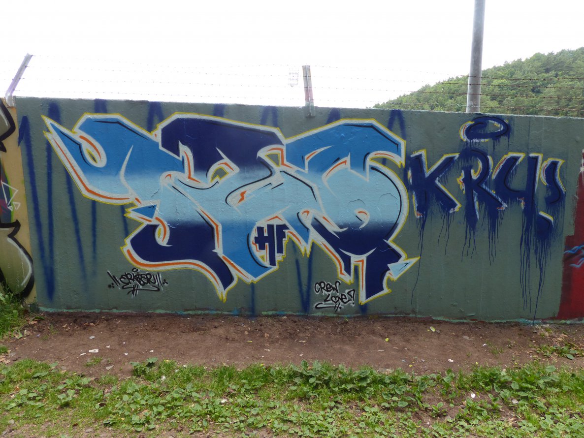 Graffiti Wall in Homburg - Photo by ERAS43 - 126, KRU, ERAS (2014)
