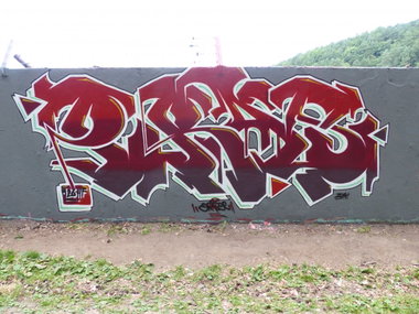 Graffiti Wall in Homburg - Photo by ERAS43 - ERAS, 126, HFC (2014)