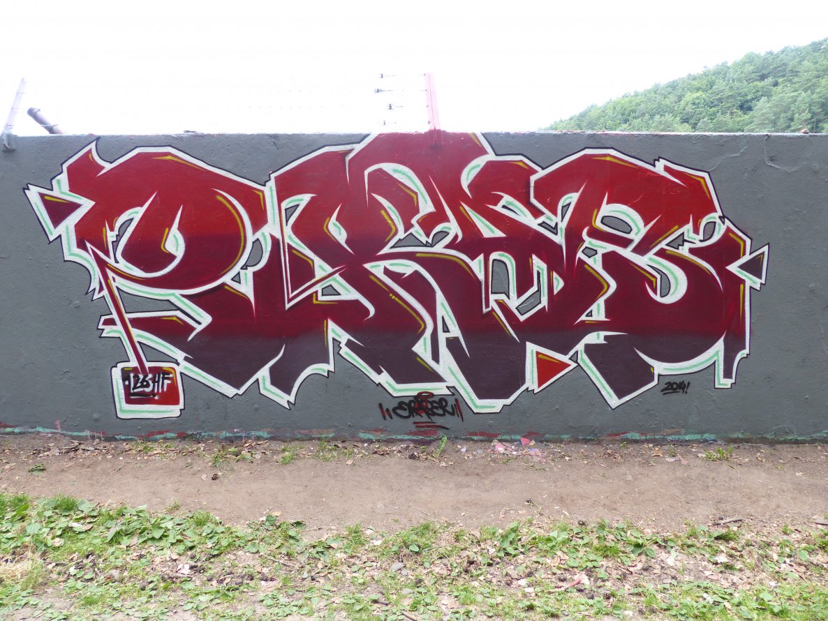 Graffiti Wall in Homburg - Photo by ERAS43 - ERAS, 126, HFC (2014)