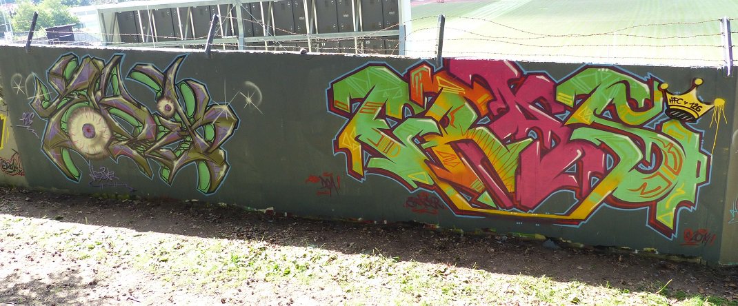 Graffiti Wall in Homburg - Photo by ERAS43 - TOXIK, ERAS, 126 (2014)