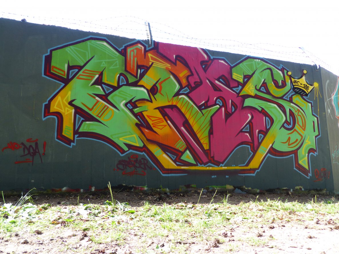 Graffiti Wall in Homburg - Photo by ERAS43 - ERAS, 43, HFC (2014)