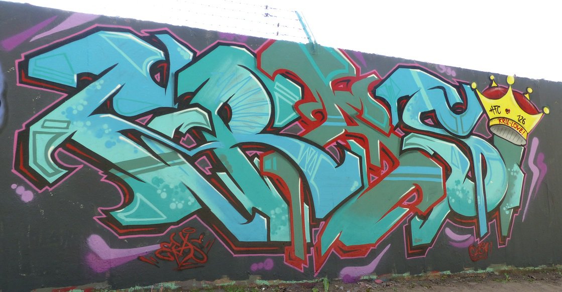 Graffiti Wall in Homburg - Photo by ERAS43 - ERAS, 43, HFC (2014)