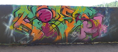 Graffiti Wall in Homburg - Photo by ERAS43 - ERAS, E43, HFC (2014)