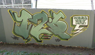 Graffiti Wall in Homburg - Photo by ERAS43 - 126, HOMBURGS, FINEST (2014)