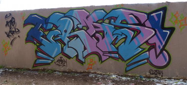 Graffiti Wall in Homburg - Photo by ERAS43 - ERASER, 43, HFC (2014)