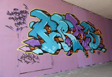 Graffiti Wall in Homburg - Photo by ERAS43 - ERASER, HFC, 126KRU (2014)