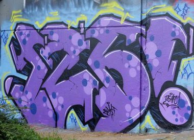 Graffiti Wall in Saarbrücken - Photo by ERAS43 - 126CREW, ERASER43, HFC (2014)