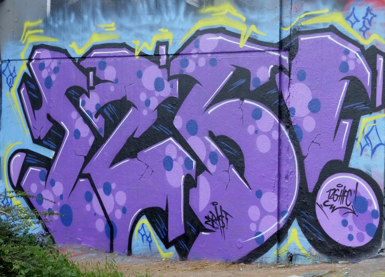 Graffiti Wall in Saarbrücken - Photo by ERAS43 - 126CREW, ERASER43, HFC (2014)