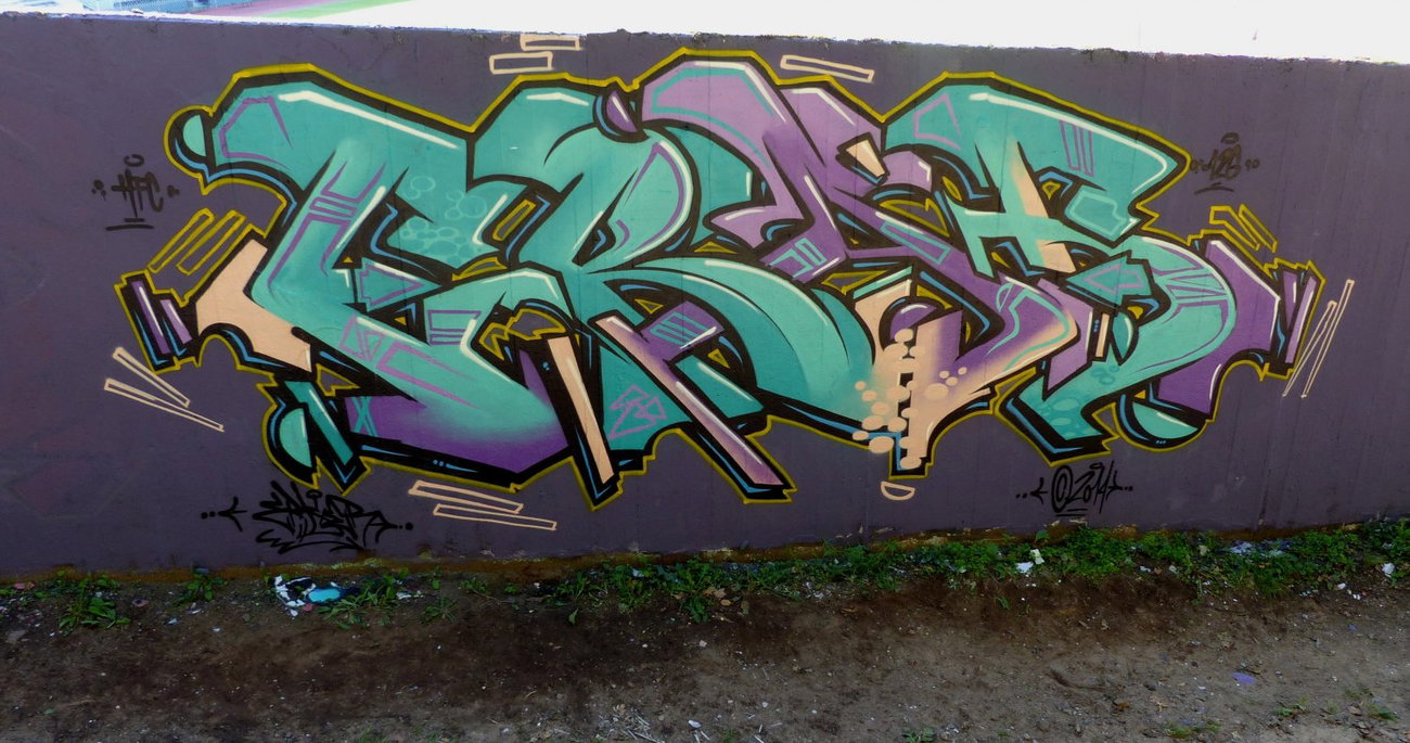 Graffiti Wall in Homburg - Photo by ERAS43 - ERASER, 43, HFC (2014)
