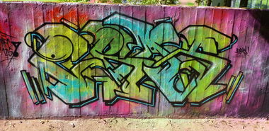 Graffiti Wall in Homburg - Photo by ERAS43 - ERASER, 43, HFC (2014)