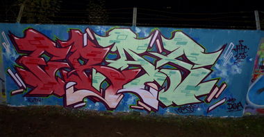 Graffiti Wall in Homburg - Photo by ERAS43 - ERAS, 43, HFC (2014)