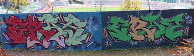 Graffiti Wall in Homburg - Photo by ERAS43 - ERAS, ERAZ, 43 (2014)