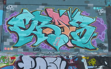 Graffiti Wall in Saarbrücken - Photo by ERAS43 - ERASER, 43, HFC (2015)