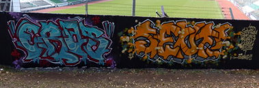 Graffiti Wall - Photo by ERAS43 - ERASER, 43, SENF (2015)