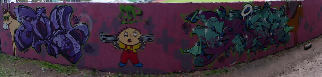 Graffiti Wall - Photo by ERAS43 - TOXIK, ERAS43, HFC (2015)