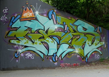 Graffiti Wall - Photo by ERAS43 - ERASER, 126KRU, HFC (2015)