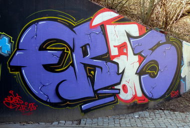 Graffiti Wall in Homburg - Photo by ERAS43 - ERASER, 43, HFC (2015)