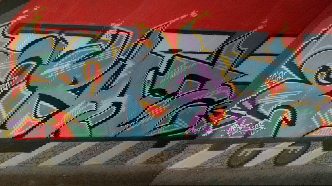 Graffiti Wall in Homburg - Photo by ERAS43 - ERAZ, 43, HFC (2013)