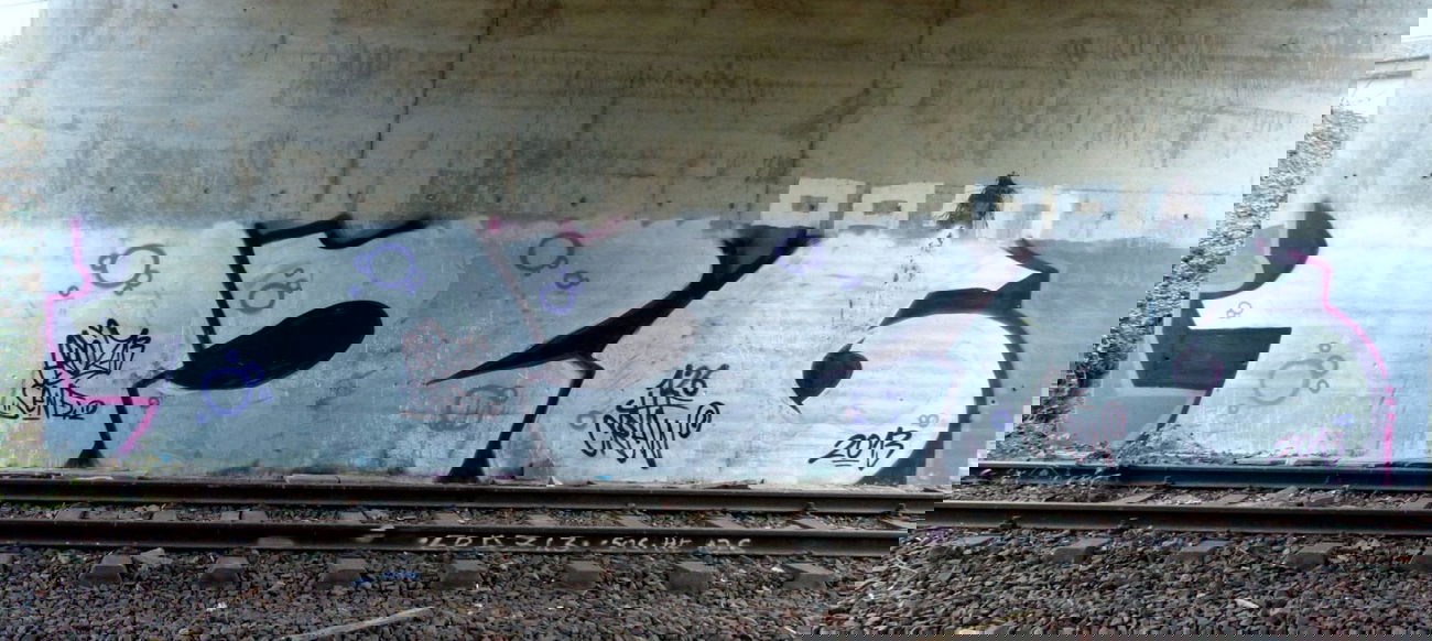 Graffiti Bombing in Homburg - Photo by ERAS43 - 126, CREW, HFC (2013)