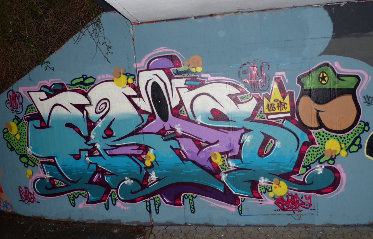 Graffiti Wall - Photo by ERAS43 - ERASER43, HFC, 126 (2015)