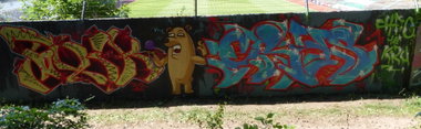 Graffiti Wall - Photo by ERAS43 - TOXIK, ERASER43, HFC (2015)