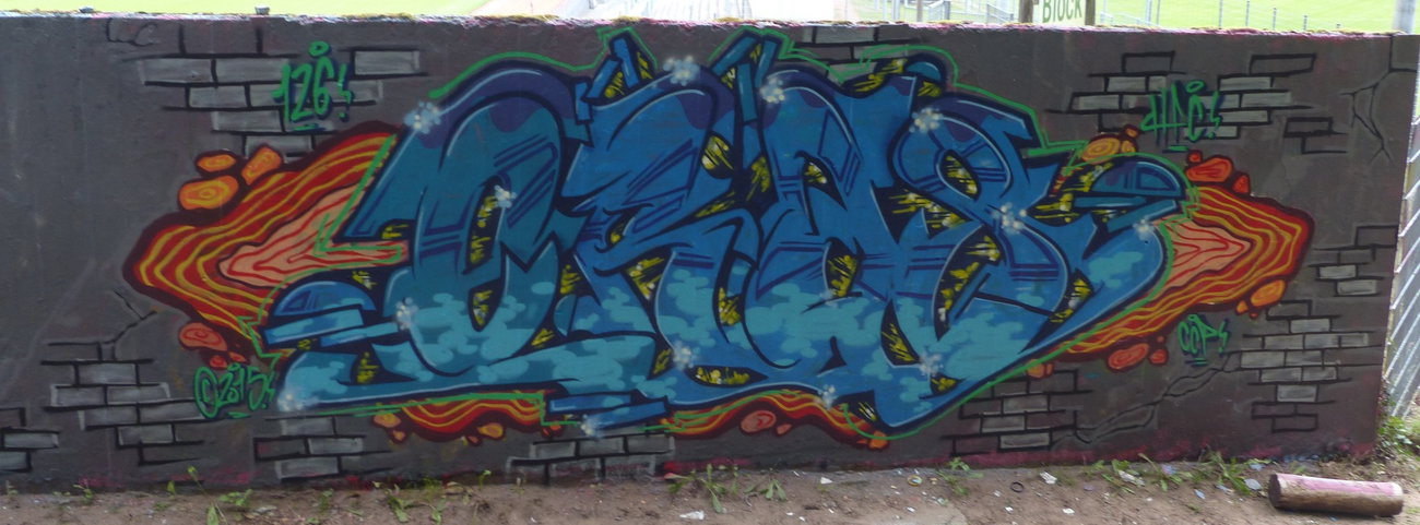 Graffiti Wall - Photo by ERAS43 - ERASER43, HFC, 126kru (2015)