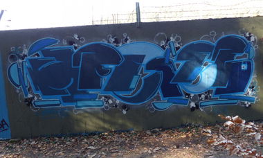 Graffiti Wall in Homburg - Photo by ERAS43 - HFC, 126, ERASER (2015)