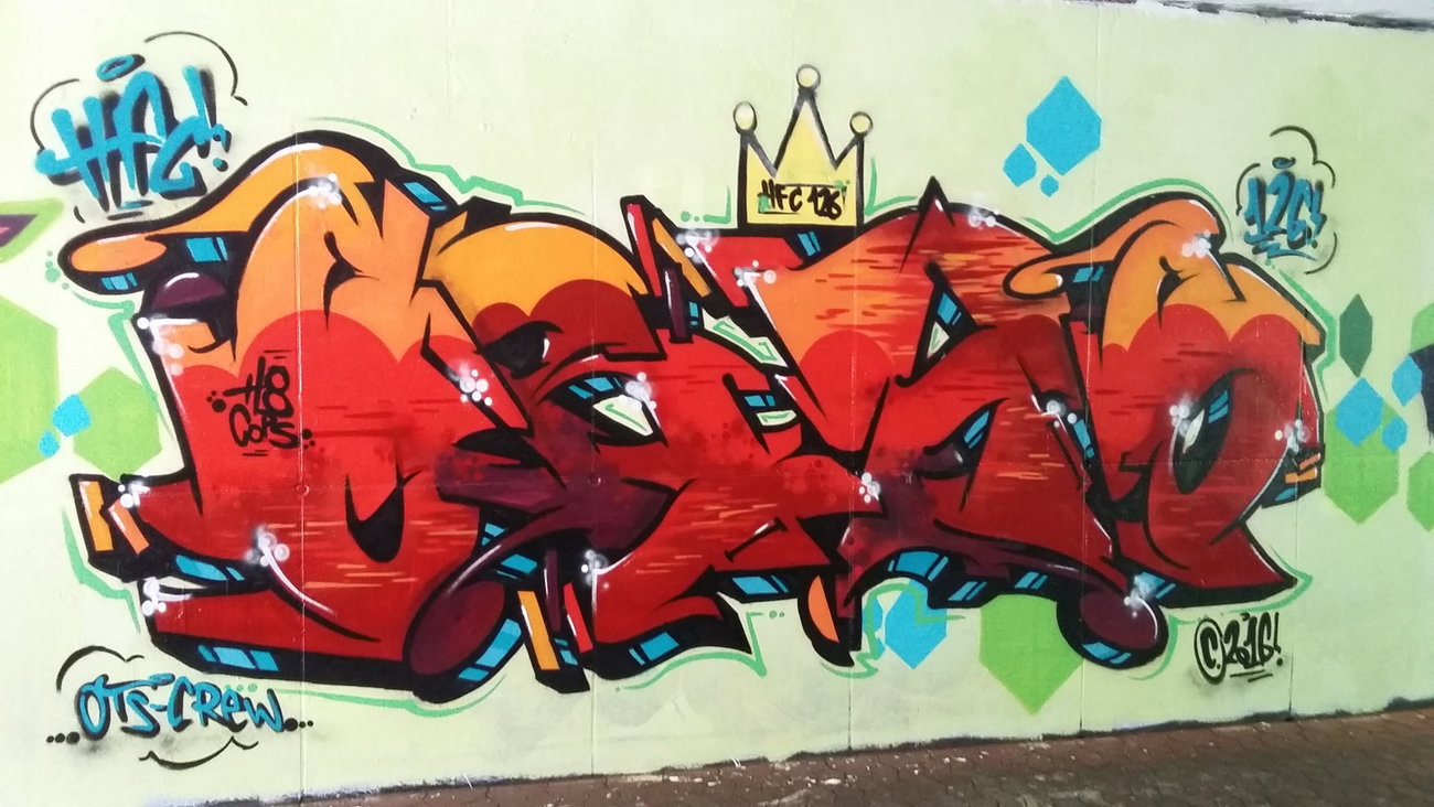 Graffiti Wall in Saarland  - Photo by ERAS43 - Eras43, HFC, OTS (2016)