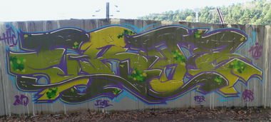 Graffiti Wall in Homburg - Photo by ERAS43 - ERASER, 43, HFC (2015)