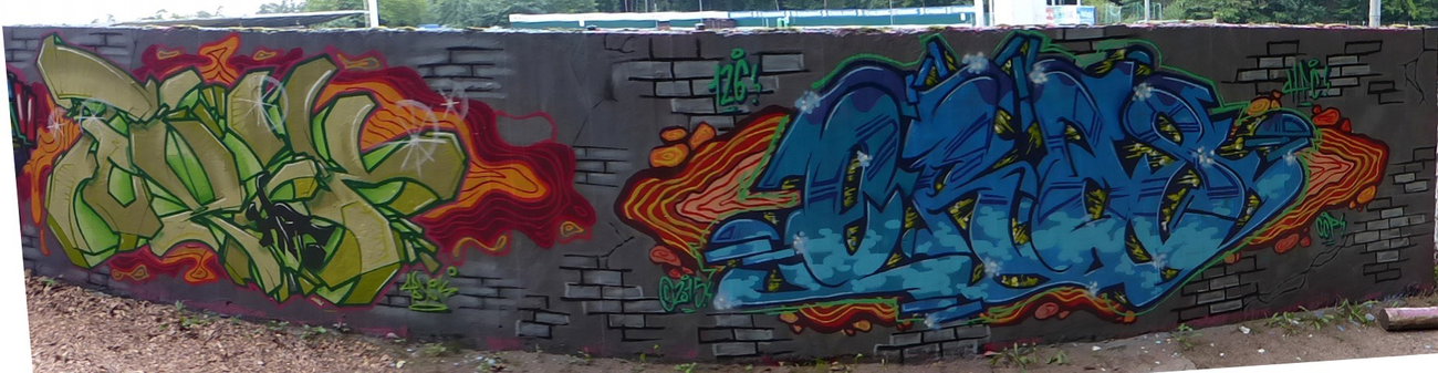 Graffiti Wall - Photo by ERAS43 - TOXIK, ERAS43, HFC (2015)