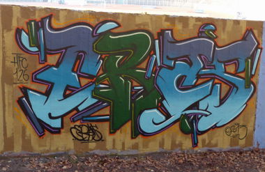 Graffiti Wall in Homburg - Photo by ERAS43 - ERASER, 43, HFC (2015)