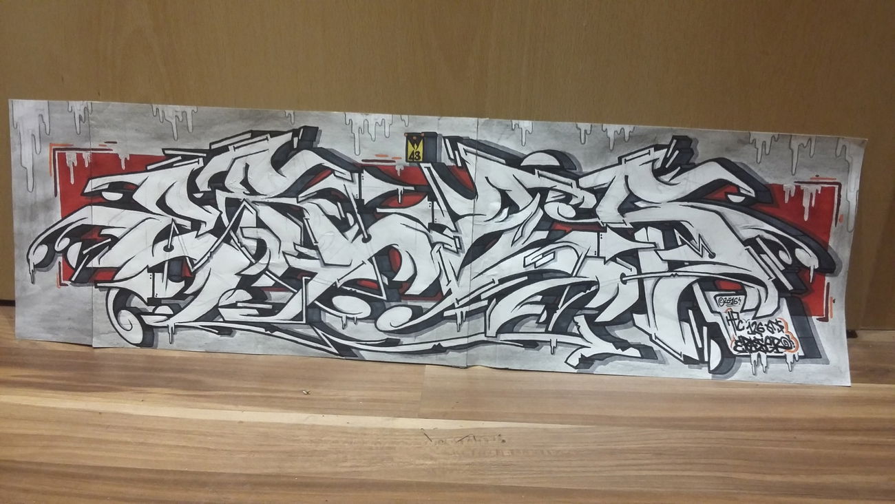 Graffiti Sketch in Saarland  - Photo by ERAS43 - Eras43, HFC, OTS (2016)
