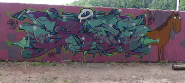 Graffiti Wall - Photo by ERAS43 - ERAS43, HFC, 126kru (2015)