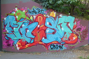 Graffiti Wall - Photo by ERAS43 - Homburg's, Finest, Crew (2015)