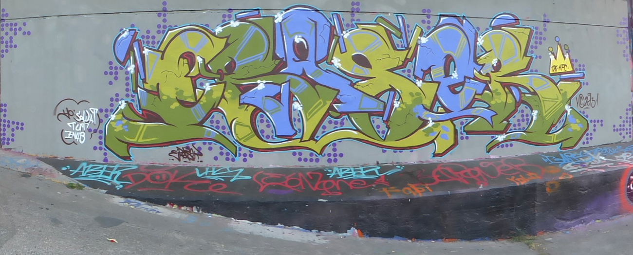 Graffiti Wall in Saarbrücken - Photo by ERAS43 - ERASER, HFC, 126 (2015)