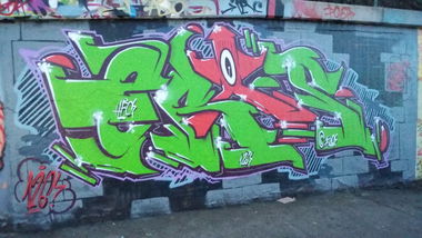 Graffiti Wall in Saarbrücken  - Photo by ERAS43 - ERAS43, HFC, 126KRU (2016)